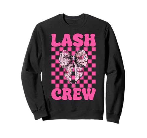 Lash Crew Lash Tech Wimperntechniker Mädchen Mama Kokette Sweatshirt Lash Crew Lash Tech Wimperntechniker Mädchen Mama Kokette Sweatshirt von Eyelash Lash Stylist Artist Coquette Bow Gifts
