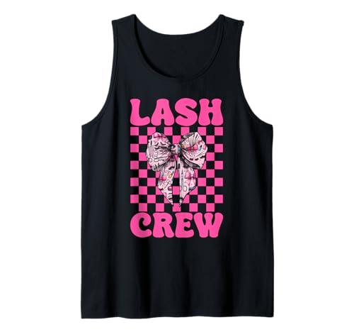 Lash Crew Lash Tech Wimperntechniker Mädchen Mama Kokette Tank Top Lash Crew Lash Tech Wimperntechniker Mädchen Mama Kokette Tank Top von Eyelash Lash Stylist Artist Coquette Bow Gifts