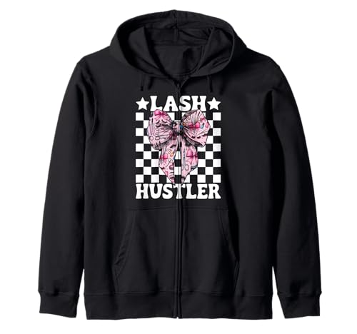 Lash Hustler Lash Tech Wimperntechniker Mädchen Mama Kokette Kapuzenjacke Lash Hustler Lash Tech Wimperntechniker Mädchen Mama Kokette Kapuzenjacke von Eyelash Lash Stylist Artist Coquette Bow Gifts