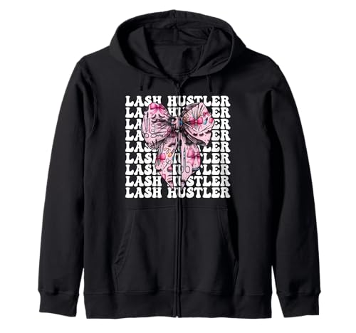 Lash Hustler Lash Tech Wimperntechniker Mädchen Mama Kokette Kapuzenjacke Lash Hustler Lash Tech Wimperntechniker Mädchen Mama Kokette Kapuzenjacke von Eyelash Lash Stylist Artist Coquette Bow Gifts