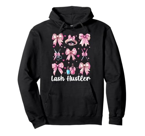 Lash Hustler Lash Tech Wimperntechniker Mädchen Mama Kokette Pullover Hoodie von Eyelash Lash Stylist Artist Coquette Bow Gifts