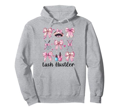 Lash Hustler Lash Tech Wimperntechniker Mädchen Mama Kokette Pullover Hoodie Lash Hustler Lash Tech Wimperntechniker Mädchen Mama Kokette Pullover Hoodie von Eyelash Lash Stylist Artist Coquette Bow Gifts