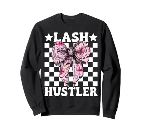 Lash Hustler Lash Tech Wimperntechniker Mädchen Mama Kokette Sweatshirt Lash Hustler Lash Tech Wimperntechniker Mädchen Mama Kokette Sweatshirt von Eyelash Lash Stylist Artist Coquette Bow Gifts