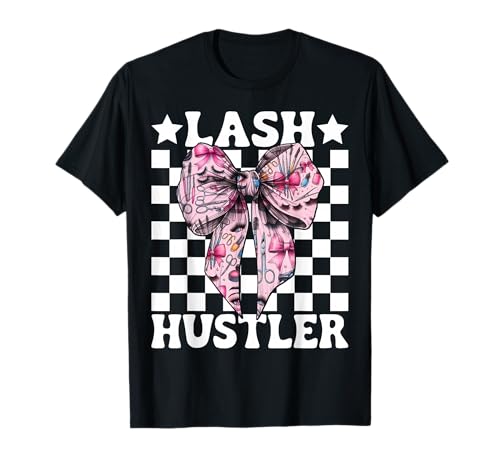 Lash Hustler Lash Tech Wimperntechniker Mädchen Mama Kokette T-Shirt von Eyelash Lash Stylist Artist Coquette Bow Gifts