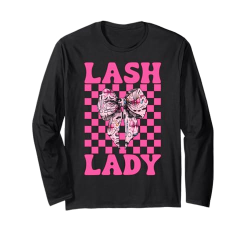 Lash Lady Lash Tech Wimperntechniker Mädchen Mama Kokette Langarmshirt Lash Lady Lash Tech Wimperntechniker Mädchen Mama Kokette Langarmshirt von Eyelash Lash Stylist Artist Coquette Bow Gifts