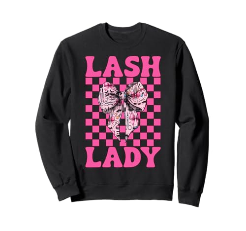 Lash Lady Lash Tech Wimperntechniker Mädchen Mama Kokette Sweatshirt Lash Lady Lash Tech Wimperntechniker Mädchen Mama Kokette Sweatshirt von Eyelash Lash Stylist Artist Coquette Bow Gifts