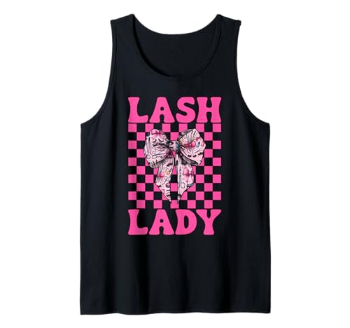 Lash Lady Lash Tech Wimperntechniker Mädchen Mama Kokette Tank Top Lash Lady Lash Tech Wimperntechniker Mädchen Mama Kokette Tank Top von Eyelash Lash Stylist Artist Coquette Bow Gifts