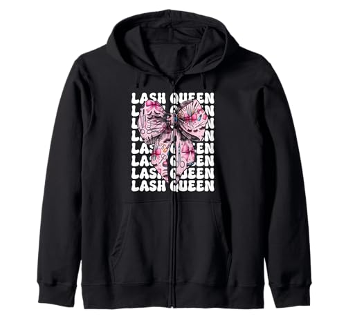 Lash Queen Lash Tech Wimperntechniker Mädchen Mama Kokette Kapuzenjacke Lash Queen Lash Tech Wimperntechniker Mädchen Mama Kokette Kapuzenjacke von Eyelash Lash Stylist Artist Coquette Bow Gifts
