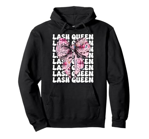 Lash Queen Lash Tech Wimperntechniker Mädchen Mama Kokette Pullover Hoodie Lash Queen Lash Tech Wimperntechniker Mädchen Mama Kokette Pullover Hoodie von Eyelash Lash Stylist Artist Coquette Bow Gifts