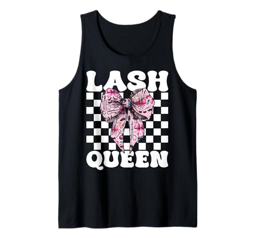 Lash Queen Lash Tech Wimperntechniker Mädchen Mama Kokette Tank Top Lash Queen Lash Tech Wimperntechniker Mädchen Mama Kokette Tank Top von Eyelash Lash Stylist Artist Coquette Bow Gifts