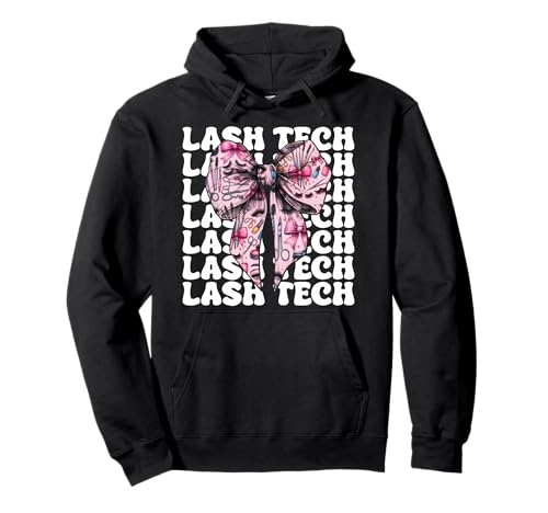 Lash Tech Wimperntechnikerin Mädchen Mama Kokette Schleife Pullover Hoodie Lash Tech Wimperntechnikerin Mädchen Mama Kokette Schleife Pullover Hoodie von Eyelash Lash Stylist Artist Coquette Bow Gifts