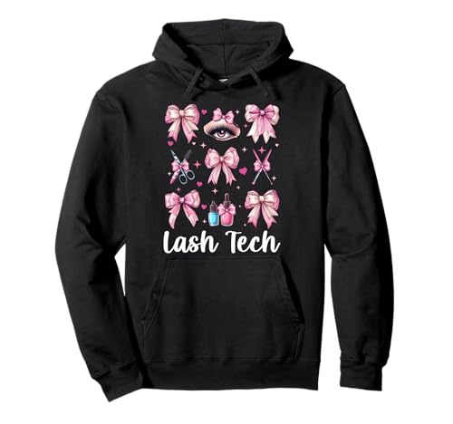 Lash Tech Wimperntechnikerin Mädchen Mama Kokette Schleife Pullover Hoodie Lash Tech Wimperntechnikerin Mädchen Mama Kokette Schleife Pullover Hoodie von Eyelash Lash Stylist Artist Coquette Bow Gifts