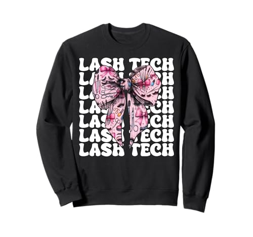 Lash Tech Wimperntechnikerin Mädchen Mama Kokette Schleife Sweatshirt Lash Tech Wimperntechnikerin Mädchen Mama Kokette Schleife Sweatshirt von Eyelash Lash Stylist Artist Coquette Bow Gifts