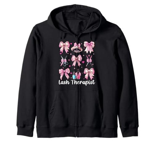 Lash Therapist Lash Tech Wimperntechniker Mädchen Mama Kapuzenjacke Lash Therapist Lash Tech Wimperntechniker Mädchen Mama Kapuzenjacke von Eyelash Lash Stylist Artist Coquette Bow Gifts