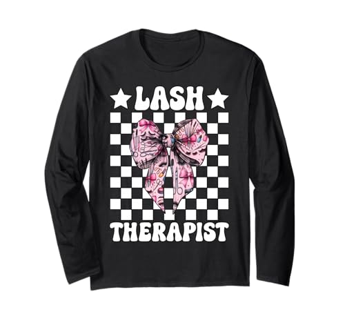 Lash Therapist Lash Tech Wimperntechniker Mädchen Mama Langarmshirt Lash Therapist Lash Tech Wimperntechniker Mädchen Mama Langarmshirt von Eyelash Lash Stylist Artist Coquette Bow Gifts