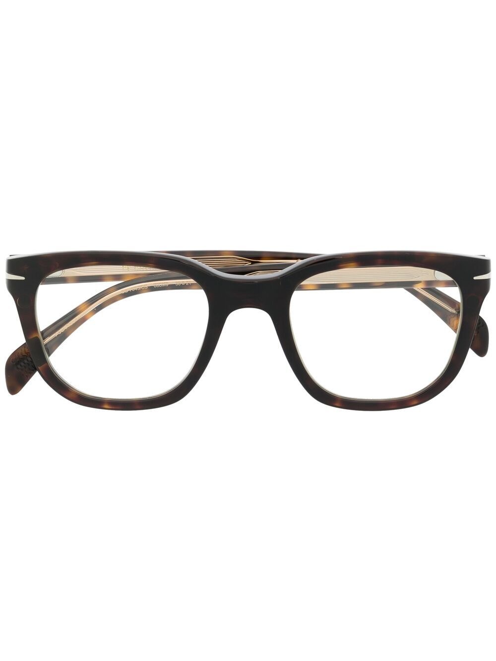 Eyewear by David Beckham Brille mit Schildpattoptik - Braun von Eyewear by David Beckham