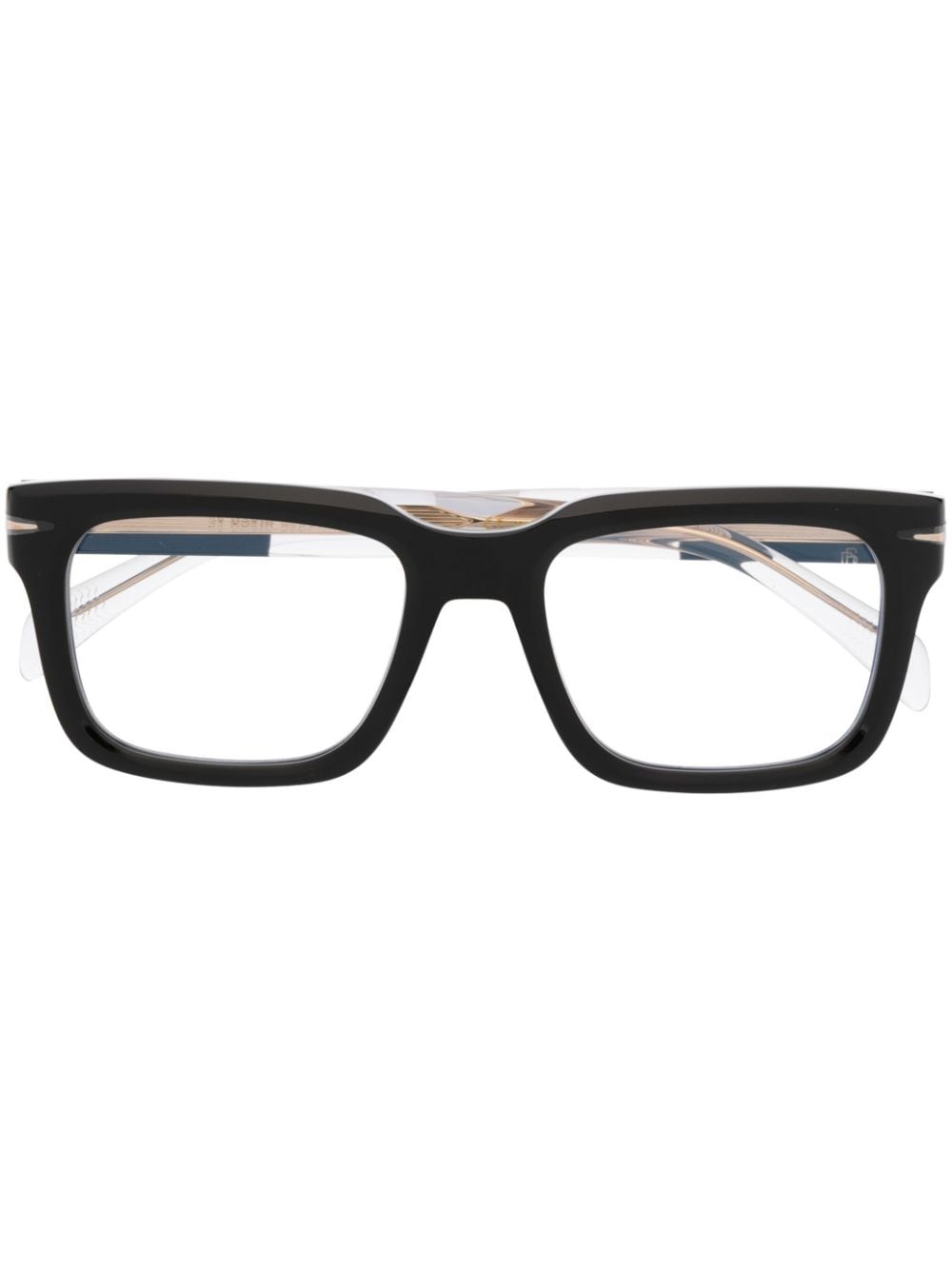 Eyewear by David Beckham Brille mit eckigem Gestell - Schwarz von Eyewear by David Beckham