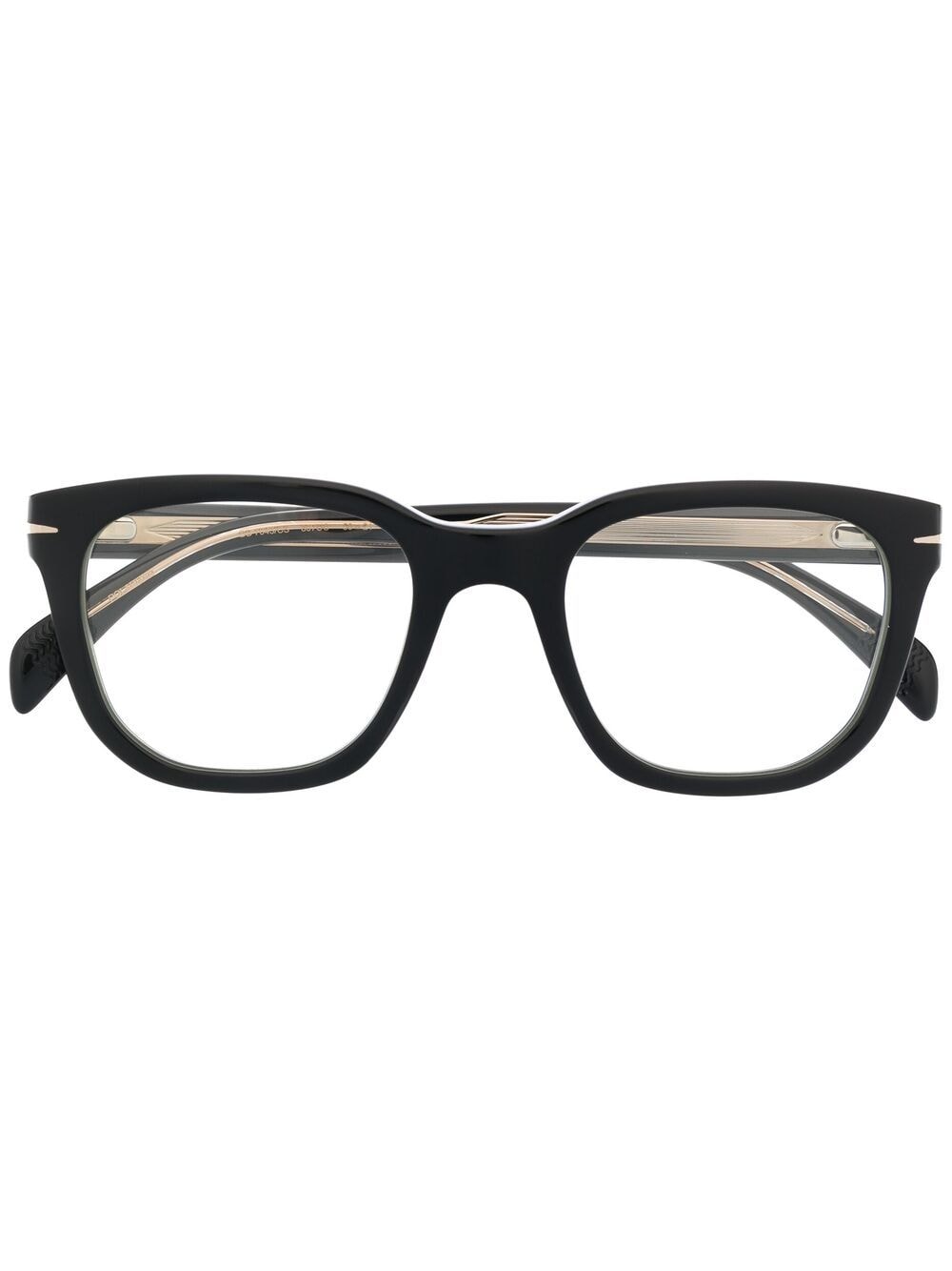 Eyewear by David Beckham Brille mit getönten Clip-On-Gläsern - Schwarz von Eyewear by David Beckham