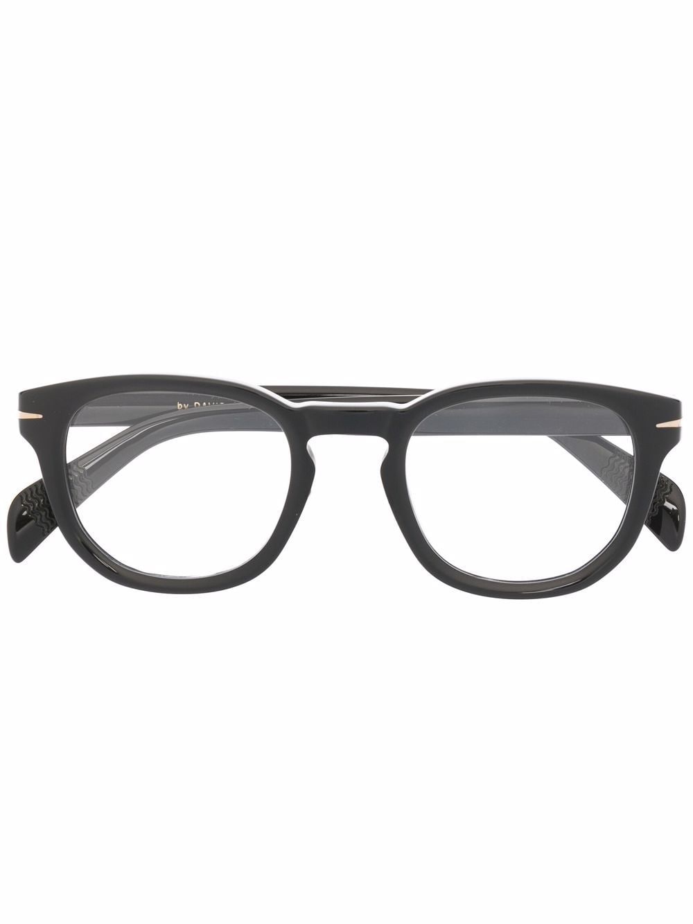 Eyewear by David Beckham Brille mit rundem Gestell - Schwarz von Eyewear by David Beckham