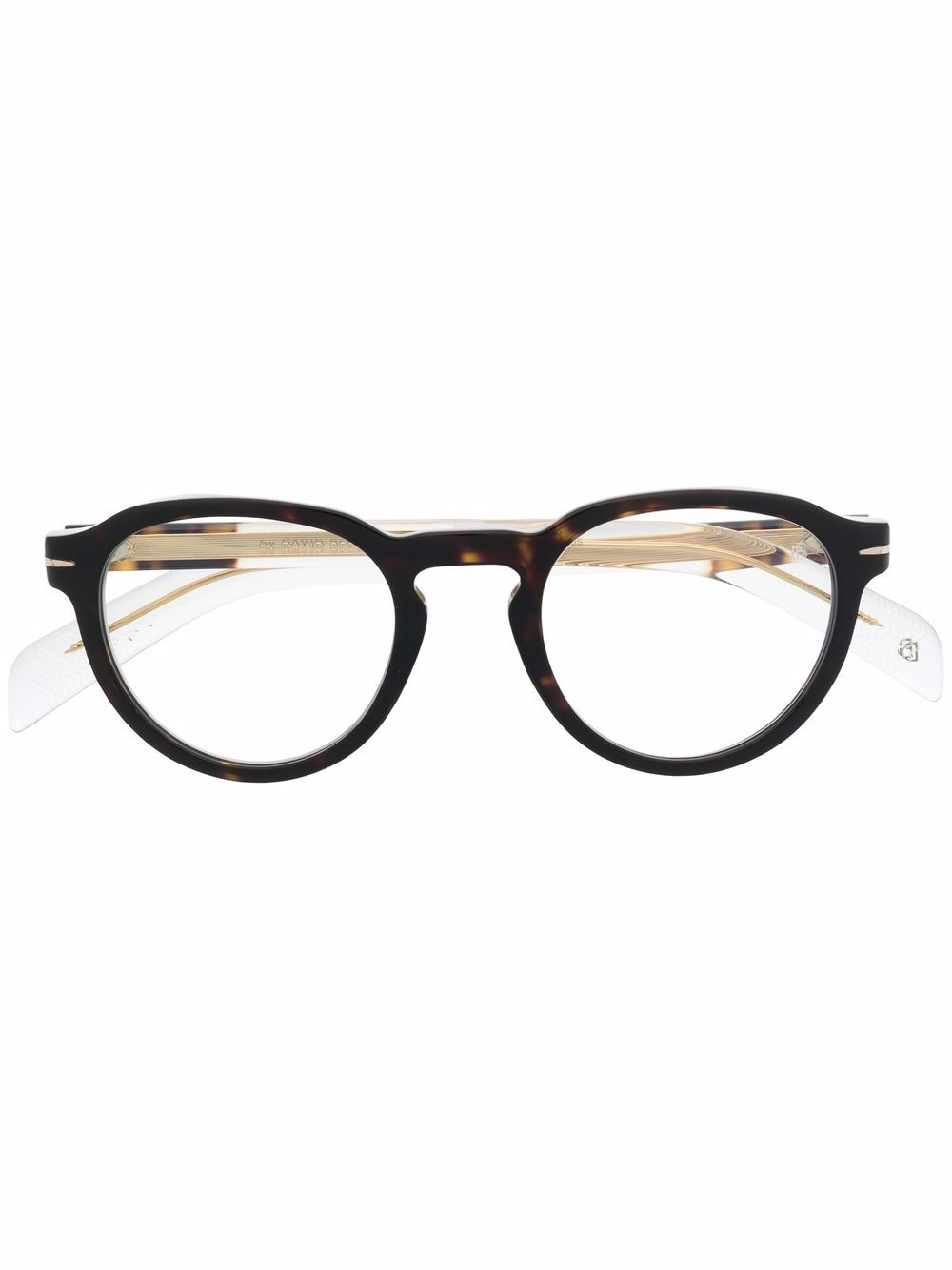 Eyewear by David Beckham Brille mit rundem Gestell - Schwarz von Eyewear by David Beckham