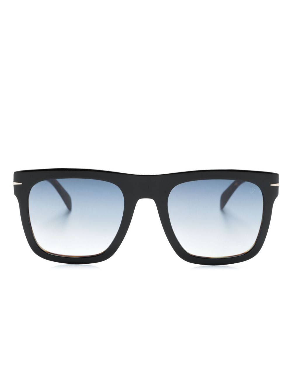 Eyewear by David Beckham DB 7000/S Flat Sonnenbrille mit eckigem Gestell - Schwarz von Eyewear by David Beckham