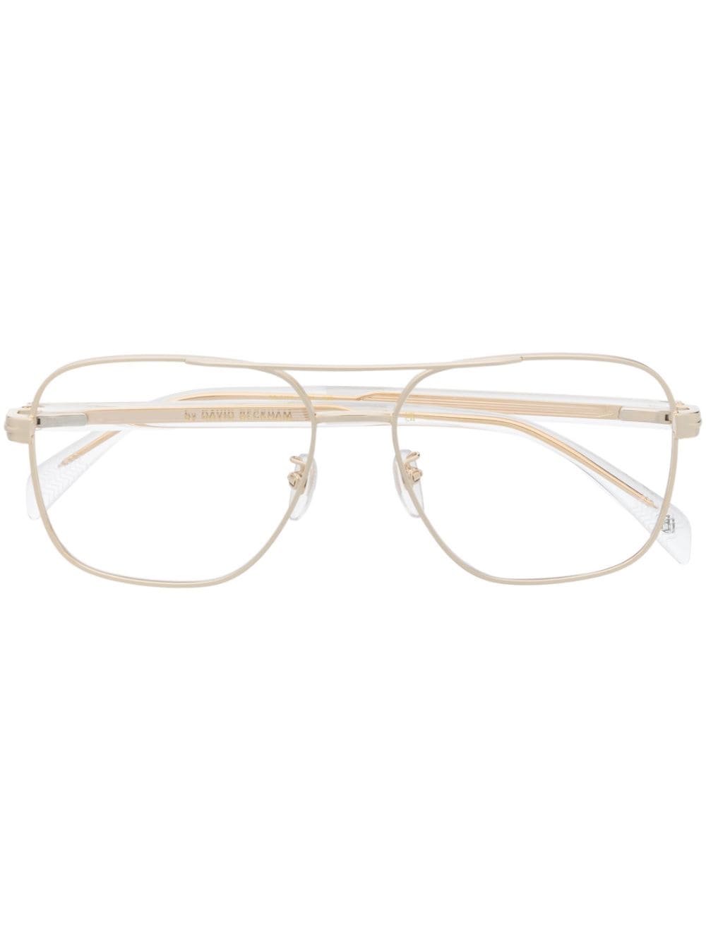 Eyewear by David Beckham Loj Brille mit transparentem Gestell - Gold von Eyewear by David Beckham