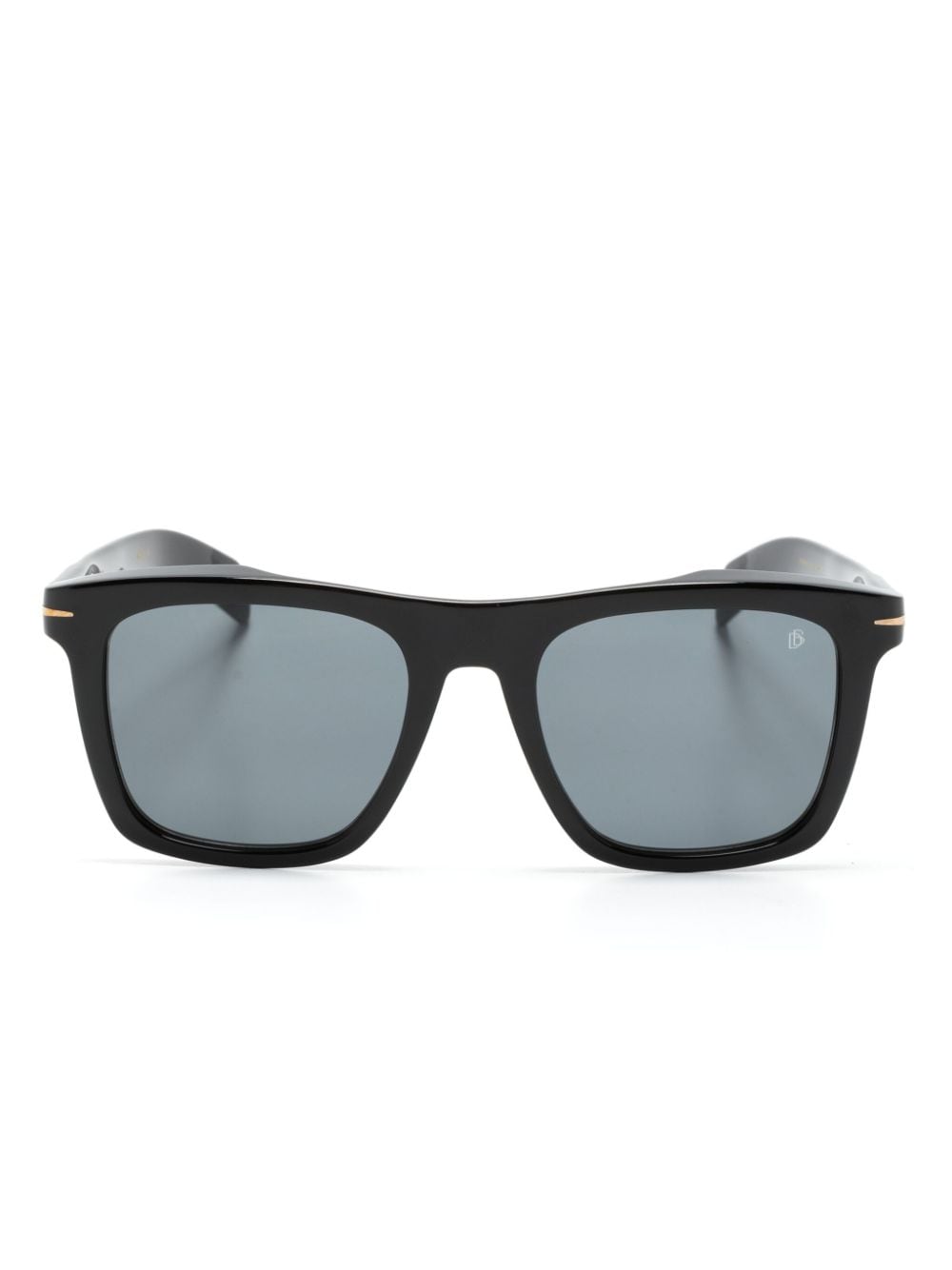 Eyewear by David Beckham Sonnenbrille mit eckigem Gestell - Schwarz von Eyewear by David Beckham