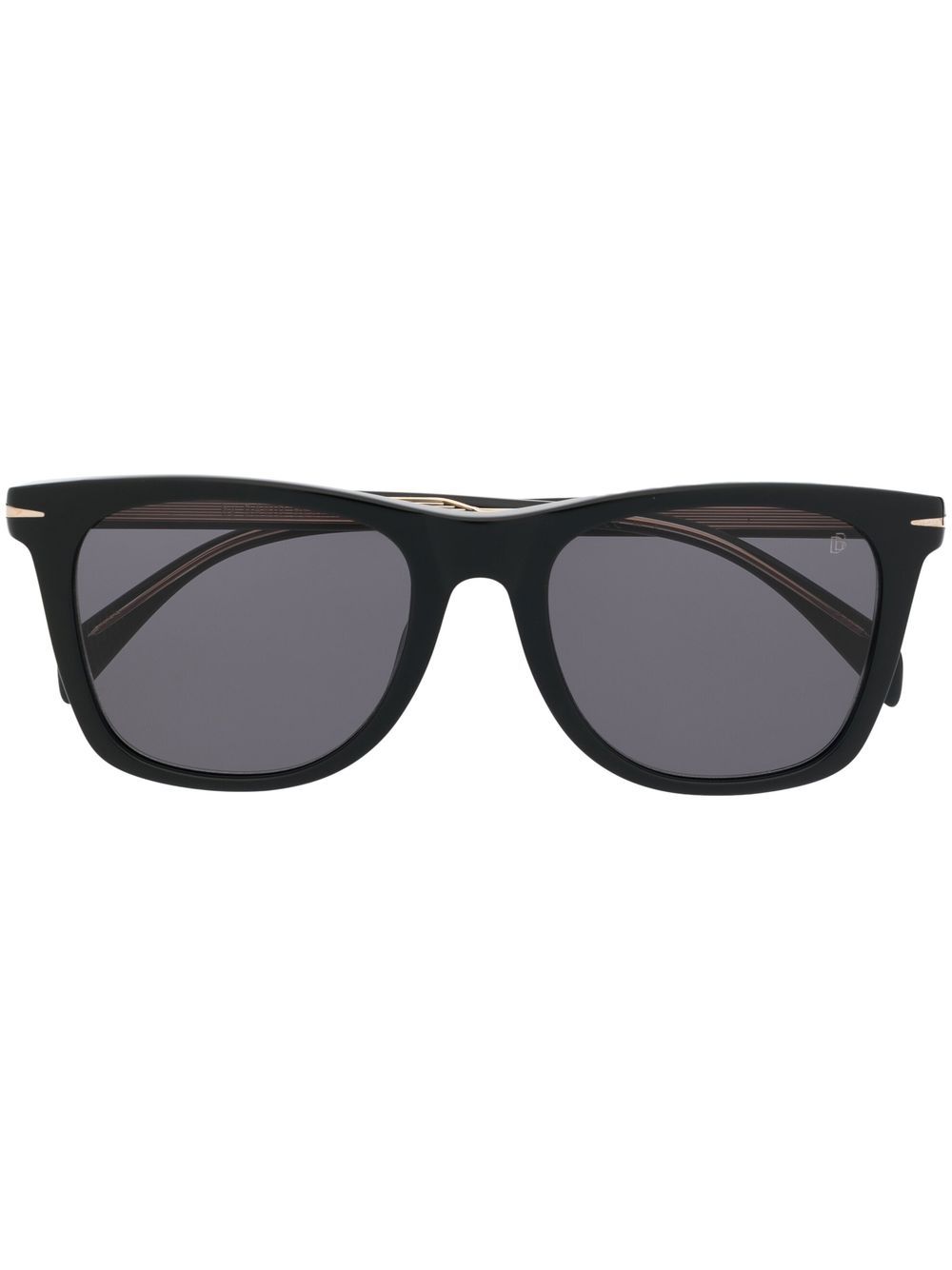 Eyewear by David Beckham Sonnenbrille mit eckigem Gestell - Schwarz von Eyewear by David Beckham