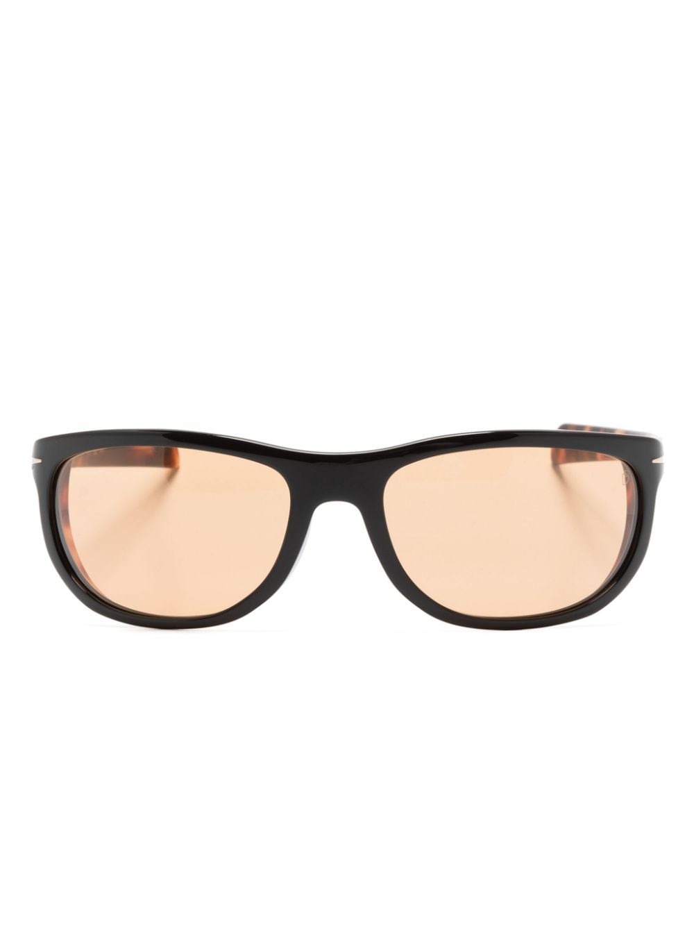 Eyewear by David Beckham Eckige Sonnenbrille in Schildpattoptik - Braun von Eyewear by David Beckham