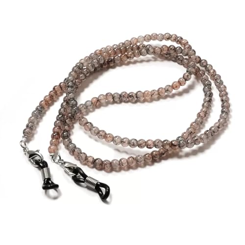 Eyglajdd Brillenketten für Damen – Lesebrillenbänder, Farbige Glasperlen Brillenband, Brillenhalter, verstellbare Anti-Rutsch, Brillenschnur Grau Eyglajdd Brillenketten für Damen – Lesebrillenbänder, Farbige Glasperlen Brillenband, Brillenhalter, verstellbare Anti-Rutsch, Brillenschnur Grau von Eyglajdd