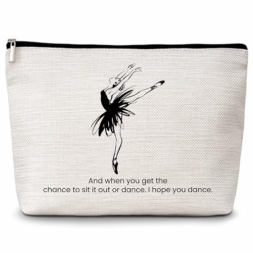 Eyouyeqi Make-up-Tasche für Balletttänzerin, Ballerina-Kosmetiktasche, Tänzerin, Reißverschluss, Tanzliebhaber, inspiriertes Geschenk, Wertschätzung, Tänzerin, Geschenke für Frauen und Mädchen, 06, von Eyouyeqi