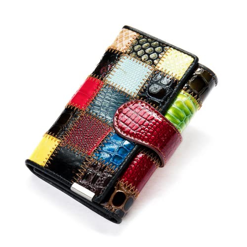 Eysee Geldbeutel Damen klein aus echtem Leder, Geldbörse Damen mit Druckknopf und Reißverschluss… von Eysee