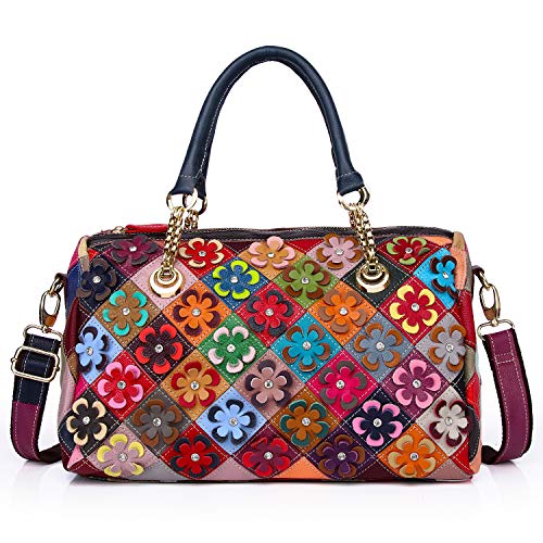 Eysee Handtasche Damen Leder-Umhängetasche Damenhandtasche Henkeltaschen Schultertasche aus echtem Leder bunt 2019 NEU von Eysee