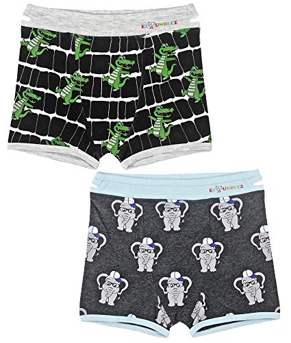 Ez Undeez Boxer Training Unterhose für Jungs, Alligator-Elephant, 2-3 Jahre von Ez Sox