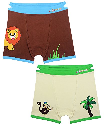 Ez Undeez Boxer Training Unterhose für Jungs, Monkey/Lion, 2-3 Jahre von Ez Sox
