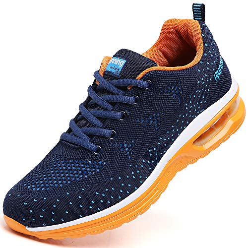 Ezkrwxn Damen Wanderschuhe Tennis Running Sneaker, 835 Blue Orange, 36 EU von Ezkrwxn