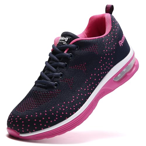 Ezkrwxn Damen Wanderschuhe Tennis Running Sneaker, 835 Blue Rose Red, 39 EU von Ezkrwxn