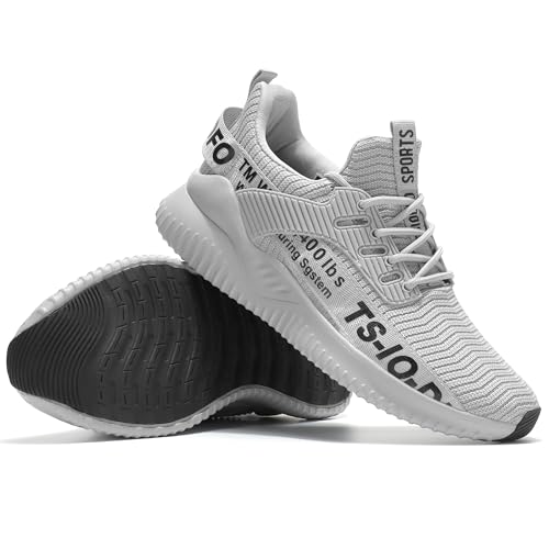 Ezkrwxn Damen Wanderschuhe Tennis Running Sneaker, Wk08 Hellgrau, 37.5 EU von Ezkrwxn