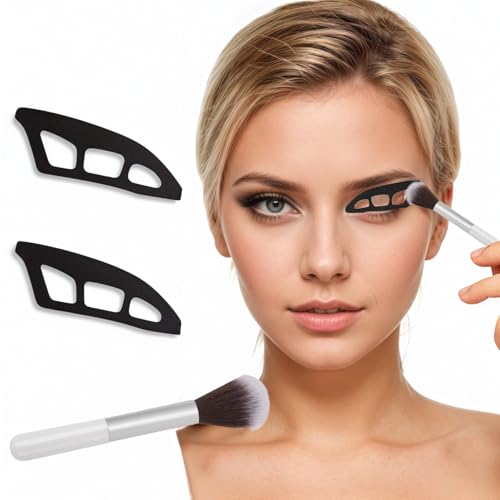 Lidschatten-Werkzeug, Lidschatten-Schablonen, wiederverwendbarer Make-up-Assistent für einfache Augen-Looks, Anfängerfreundliches Augen-Make-up-Werkzeug (3 Stück) von Ezranova