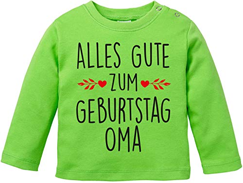 EZYshirt® Alles Gute zum Geburtstag Oma T-Shirt Langarm Baby Bio Baumwolle von Ezyshirt