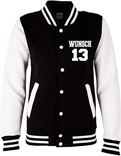 EZYshirt® College Jacke Wunschname und Wunschnummer & Partnerlook College Jacke | Baseball College Jacke Kinder | Jungen & Mädchen Baseball Jacke von Ezyshirt