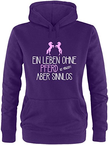 EZYshirt® Ein Leben ohne Pferd ist möglich ! Aber sinnlos Damen Hoodie von Ezyshirt