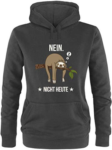 EZYshirt® Faultier | Nein Nicht Heute Pullover Damen | Frauen Kapuzenpullover | Hoodie von Ezyshirt