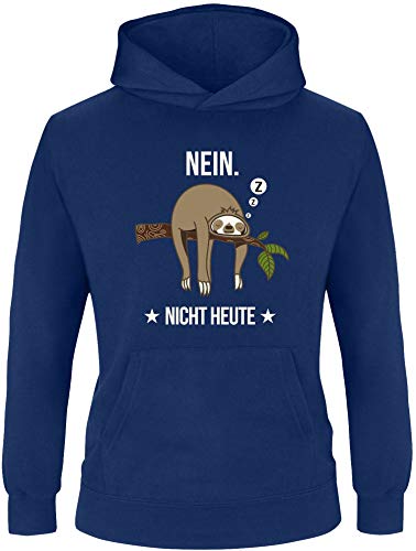 EZYshirt® Faultier | Nein Nicht Heute Pullover Kinder | Mädchen Kapuzenpullover | Hoodie von Ezyshirt