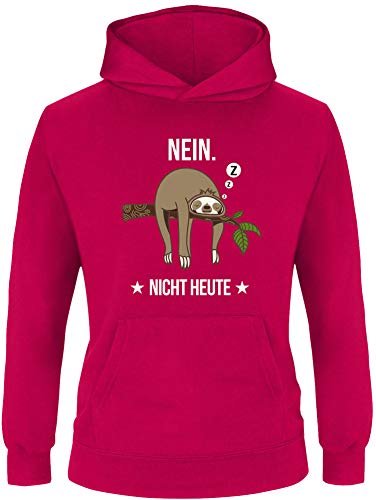 EZYshirt® Faultier | Nein Nicht Heute Pullover Kinder | Mädchen Kapuzenpullover | Hoodie von Ezyshirt