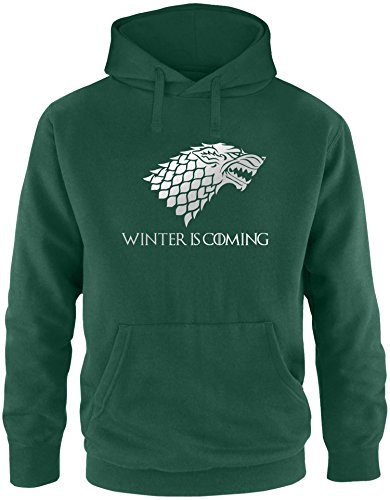 EZYshirt® Game of Thrones | Winter is Coming | Schattenwolf Herren Hoodie von Ezyshirt