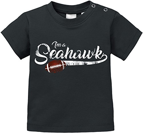 EZYshirt® I`m a Seahawk | American Football Bio Baumwolle Baby T-Shirt von Ezyshirt
