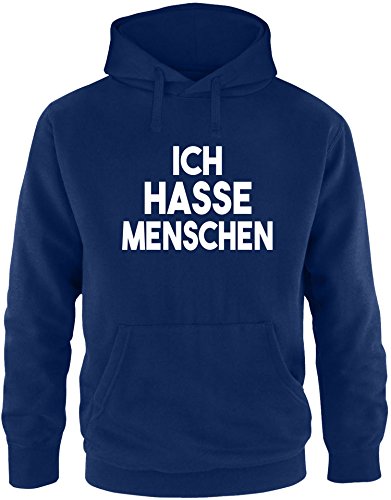 EZYshirt® Ich Hasse Menschen Herren Hoodie | Herren Kapuzenpullover | Herren Pullover von Ezyshirt