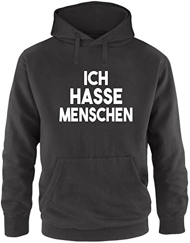 EZYshirt® Ich Hasse Menschen Herren Hoodie | Herren Kapuzenpullover | Herren Pullover von Ezyshirt