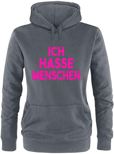 EZYshirt® Ich Hasse Menschen Pullover Damen | Frauen Kapuzenpullover | Hoodie von Ezyshirt